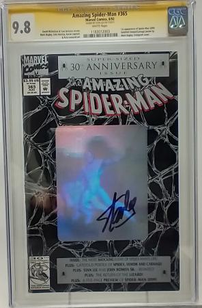 AMAZING SPIDER-MAN #365 - MARVEL 1992 - CGC 9.8 - STAN LEE SIGNED, 1ST SPIDER-MAN 2099