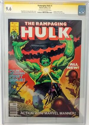 RAMPAGING HULK #1 - MARVEL 1977 - CGC 9.6 - STAN LEE SIGNED