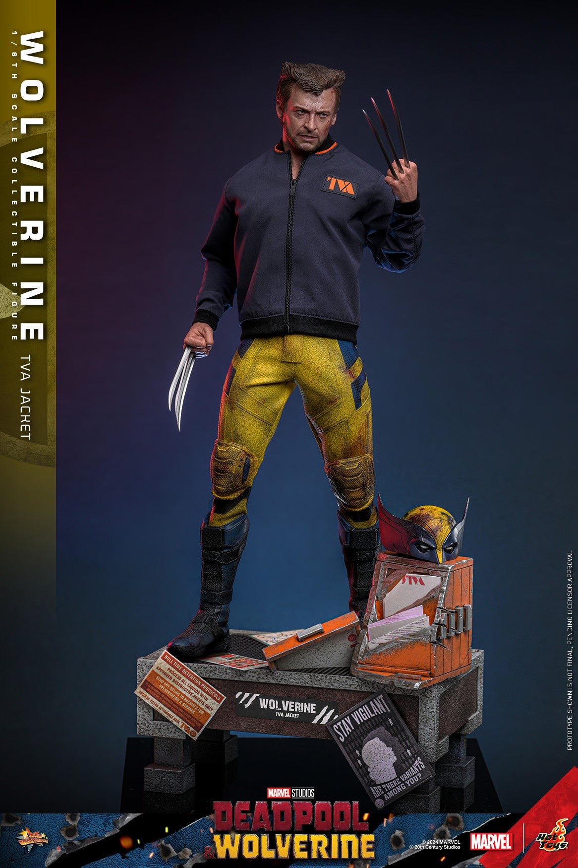 HOT TOYS MARVEL WOLVERINE TVA JACKET DP3 MMS 756 AF