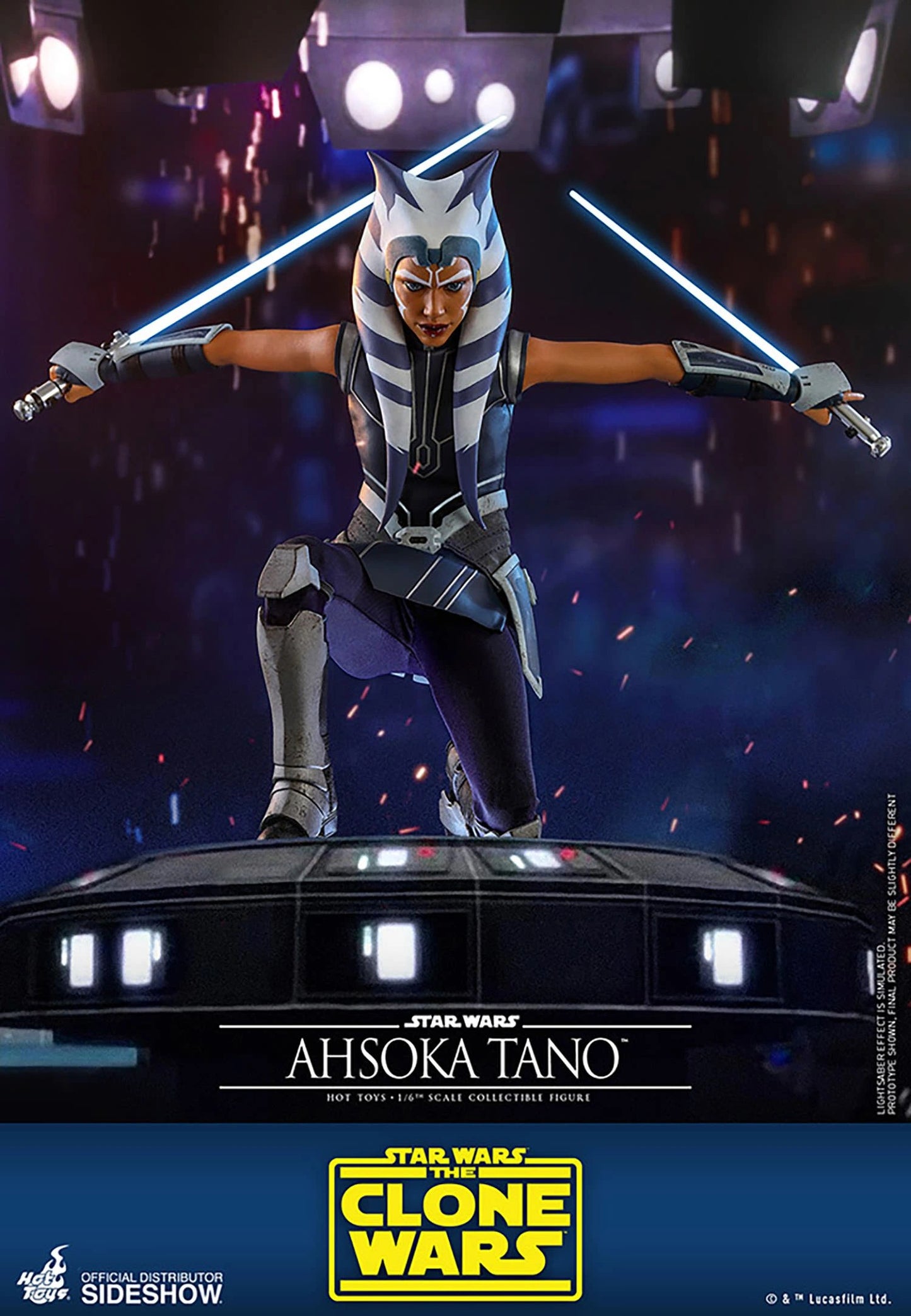 HOT TOYS SW AHSOKA TANO CLONE WARS TMS 021 AF