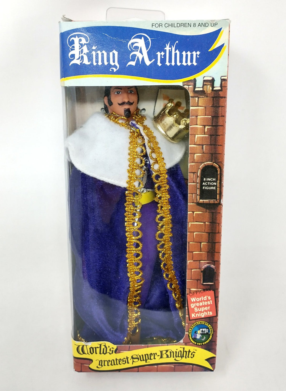 RETRO SUPER KNIGHTS SERIES 1 KING ARTHUR 8 INCH AF