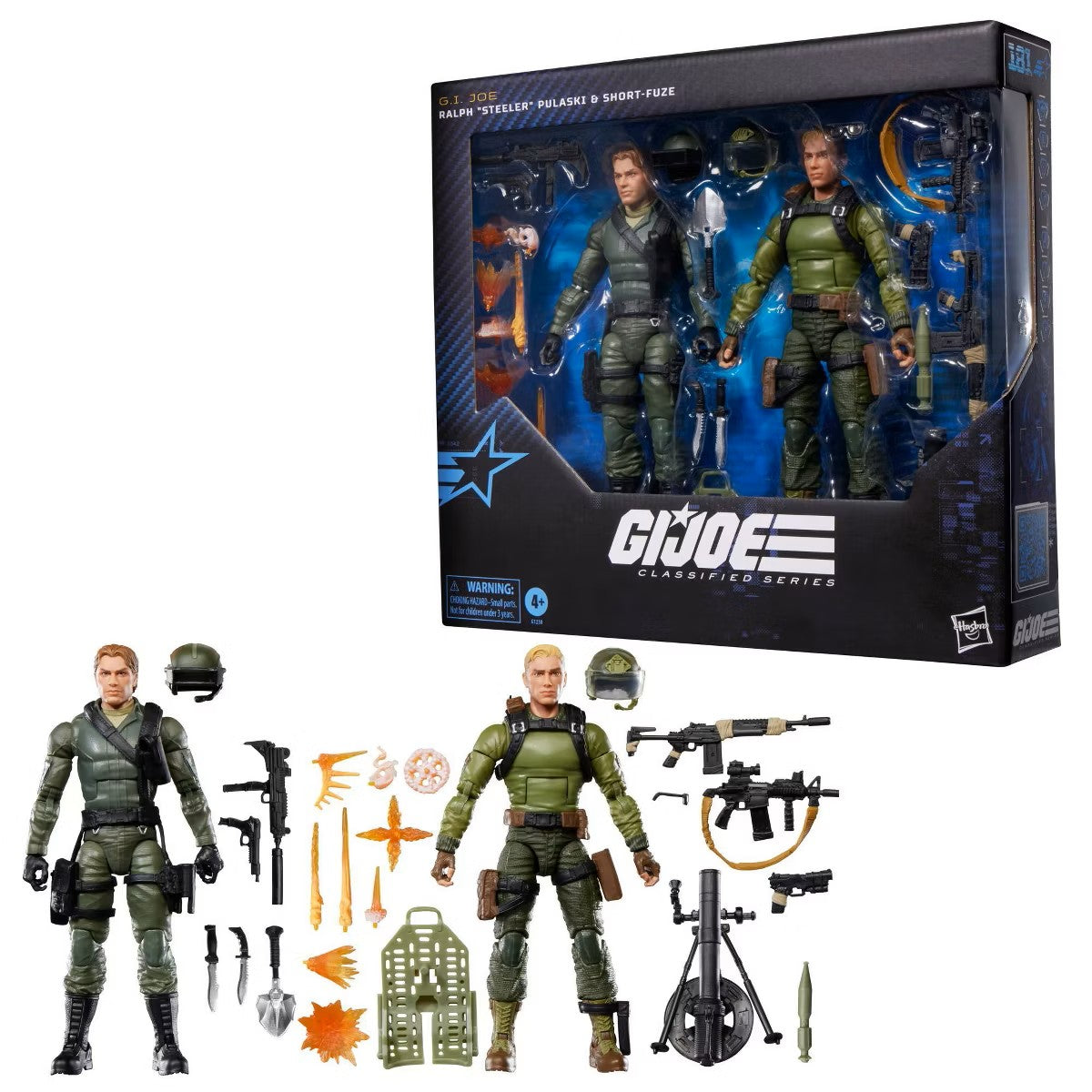GI JOE CLASSIFIED LARGE STEELER AND SHORT FUZE 2 PACK AF