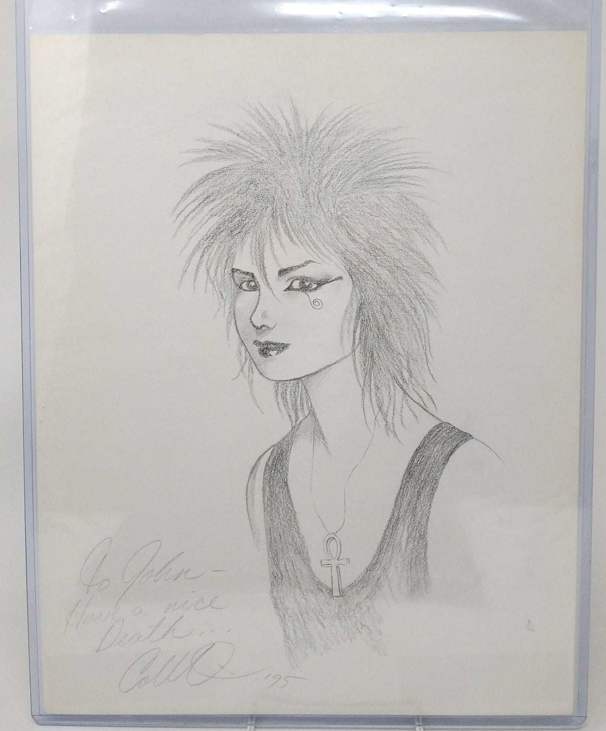 DC DEATH ORIGINAL ART SKETCH BY COLLEEN DORAN