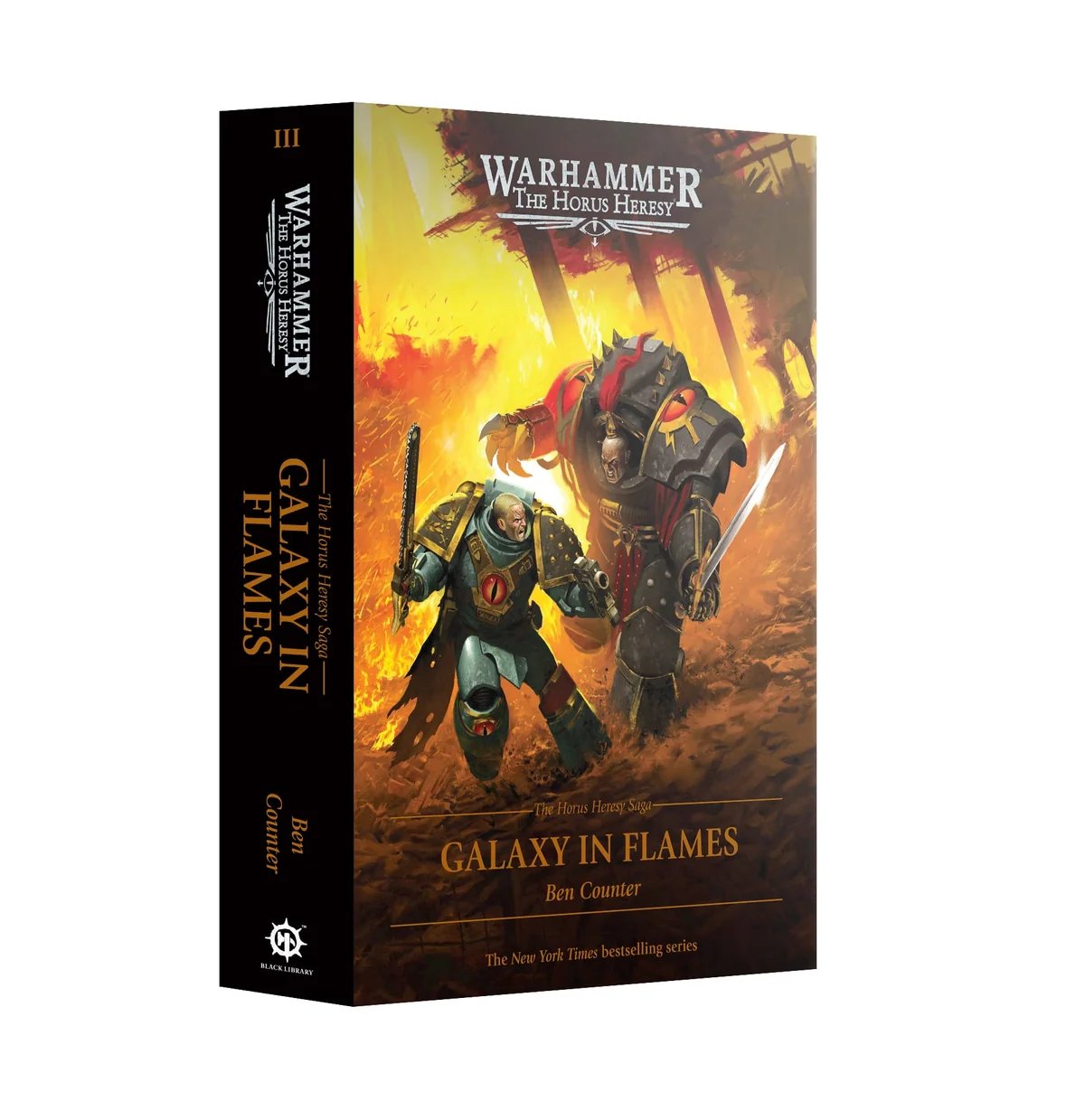 WARHAMMER 40K: HORUS HERESY BOOK 3 GALAXY IN FLAMES NOVEL HC