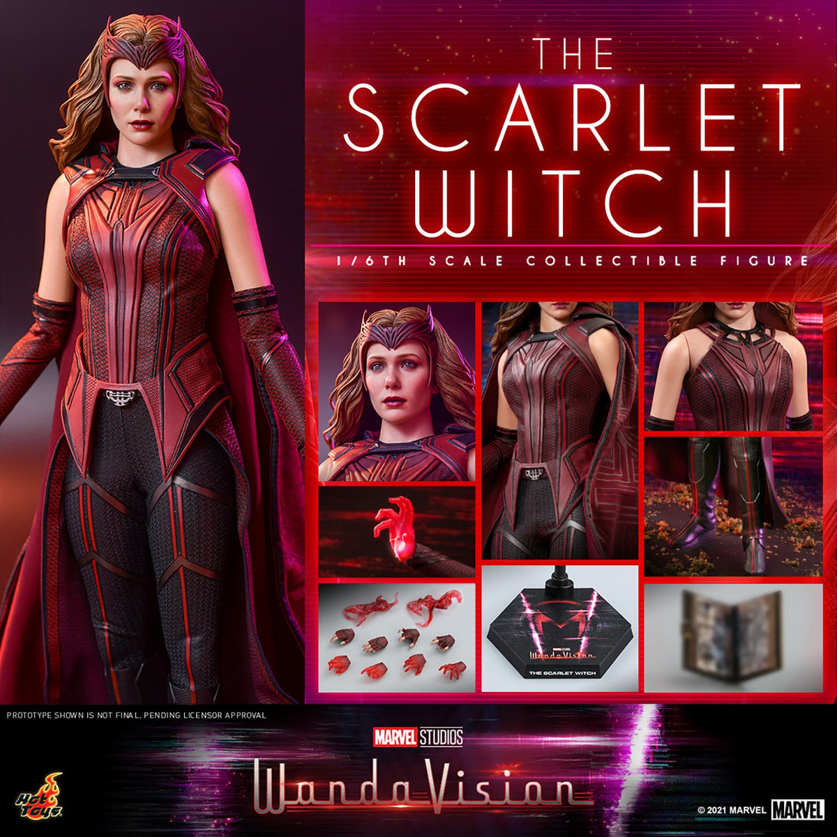 HOT TOYS MARVEL SCARLET WITCH WANDA VISION TMS 036 AF