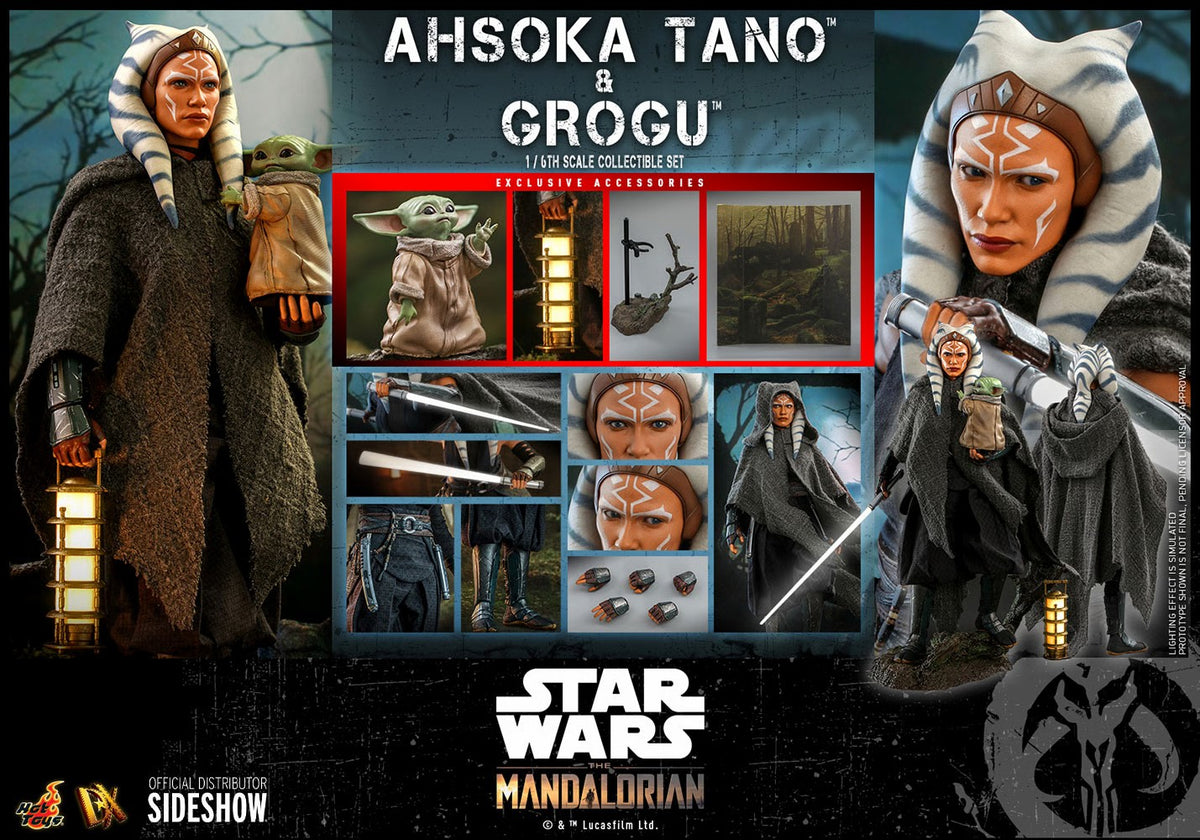 HOT TOYS SW AHSOKA TANO AND GROGU MANDALORIAN DX 21 AF