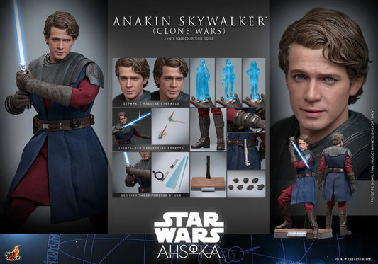 HOT TOYS STAR WARS ANAKIN SKYWALKER AHSOKA TMS 129 AF