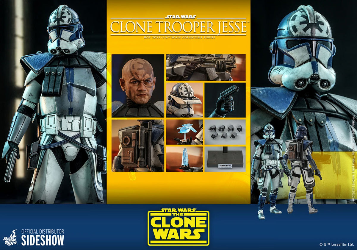 HOT TOYS STAR WARS CLONE TROOPER JESSE THE CLONE WARS TMS 064 AF