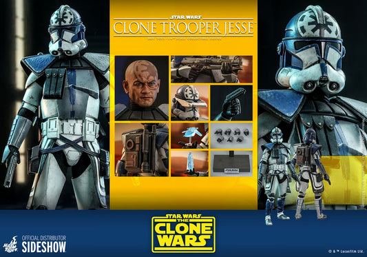 HOT TOYS STAR WARS CLONE TROOPER JESSE THE CLONE WARS TMS 064 AF