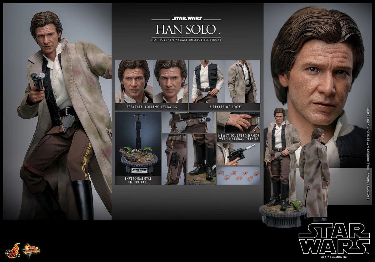 HOT TOYS STAR WARS HAN SOLO RETURN OF THE JEDI ROTJ MMS 740 AF