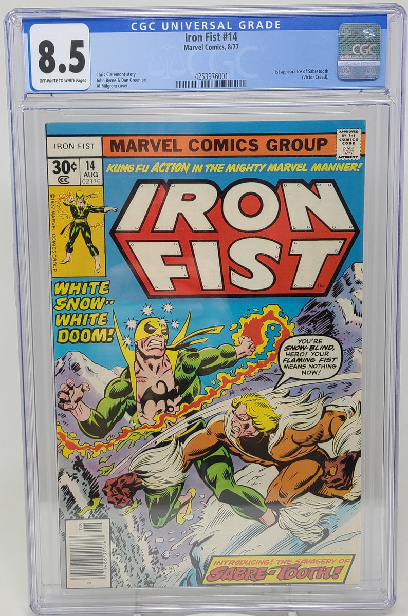 IRON FIST #14 (1977) - GRADE 8.5 - 1ST APPEARANCE OF SABRETOOTH -  CLAREMONT!