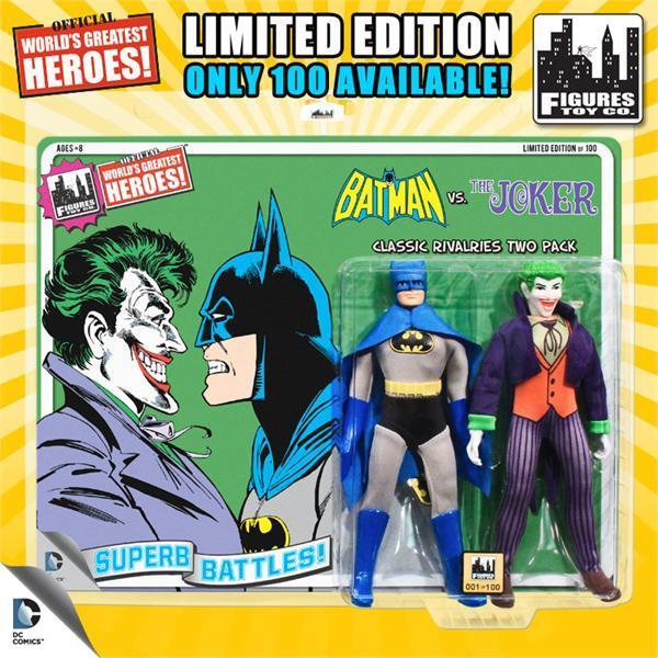 2-PACK DC RETRO BATMAN / JOKER 8IN AF