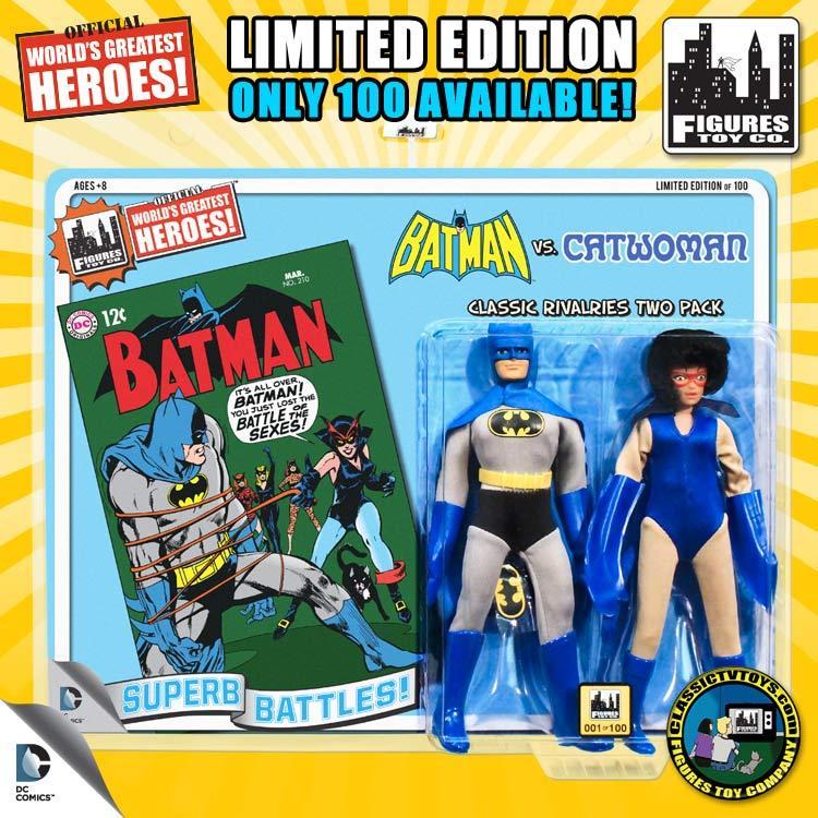 2-PACK DC RETRO BATMAN / CATWOMAN 8IN AF