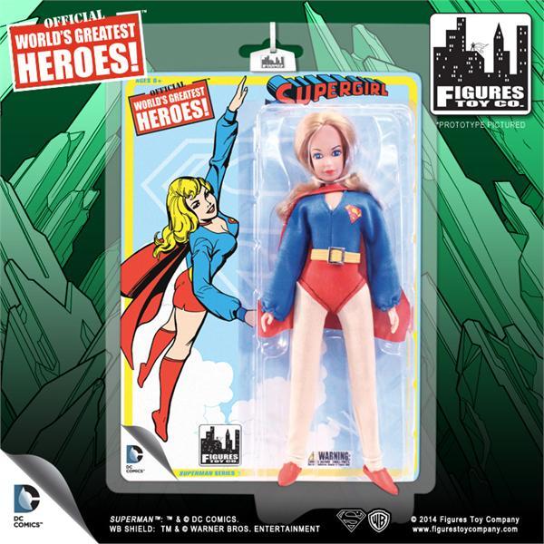 DC RETRO SUPERGIRL SUPERMAN 8IN AF S1