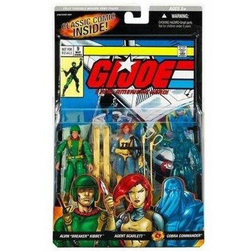 GI JOE RAH BREAKER/SCARLETT/COBRA COMMANDER COMIC AF
