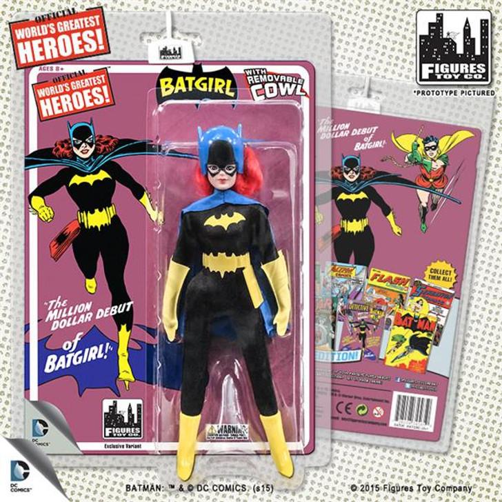 DC RETRO BATGIRL SILVER AGE BLACK SUIT 8IN AF