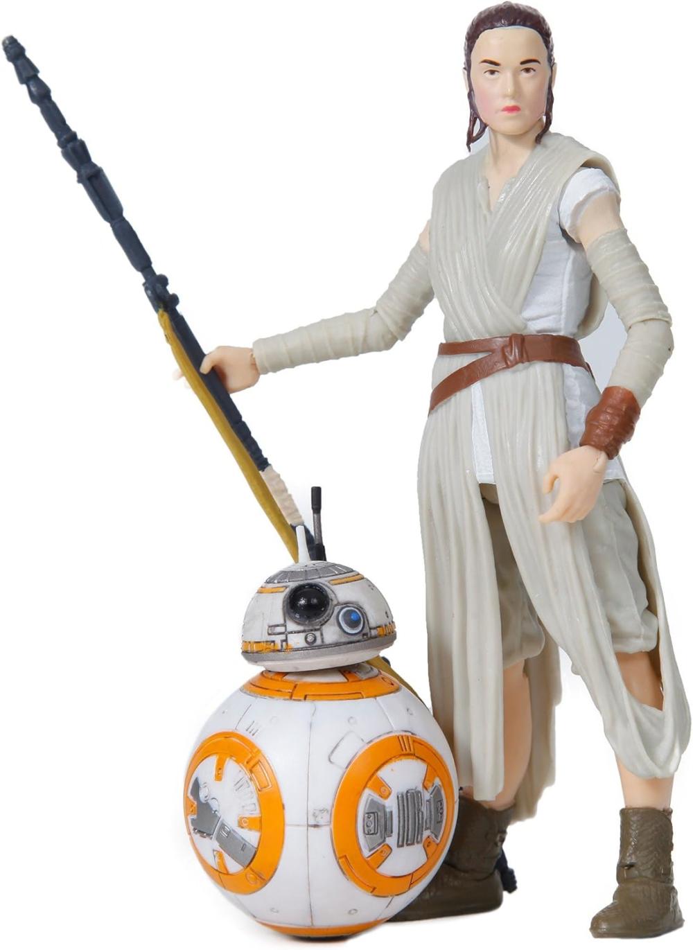 SW BLACK 6 INCH REY JAKKU & BB-8 AF