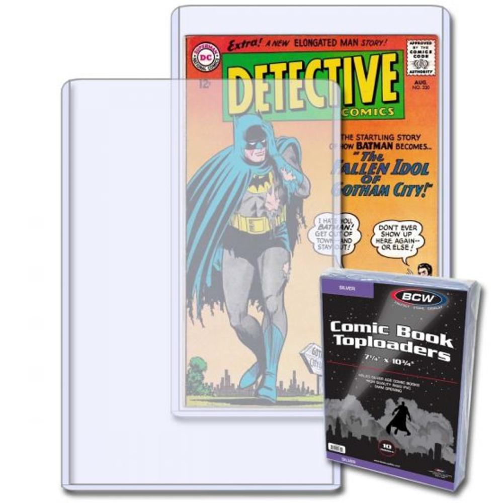 BCW TOPLOADER COMIC BOOK SILVER - 10 CT