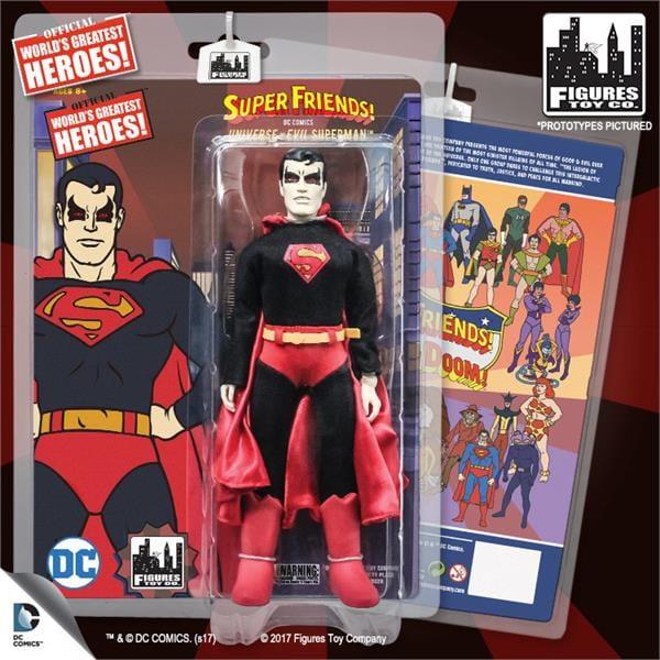 SUPER FRIENDS RETRO SUPERMAN UNIVERSE/EVIL S5 1/2 8IN AF
