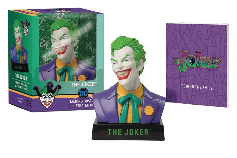 BOOK KIT JOKER TALKING BUST & ILLUSTRATED BOOK
