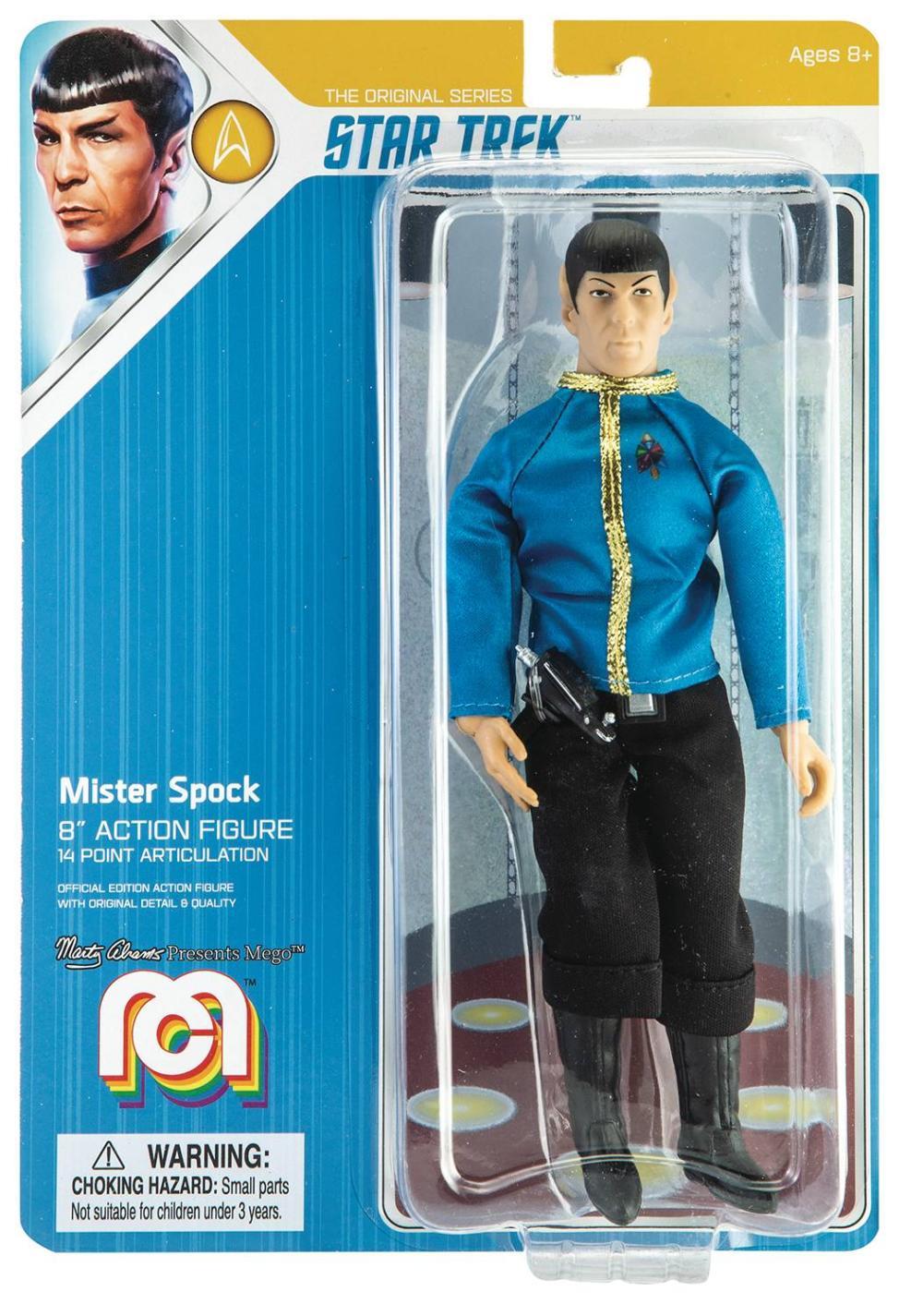 MEGO STAR TREK SPOCK DRESS UNIFORM 8IN RETRO AF