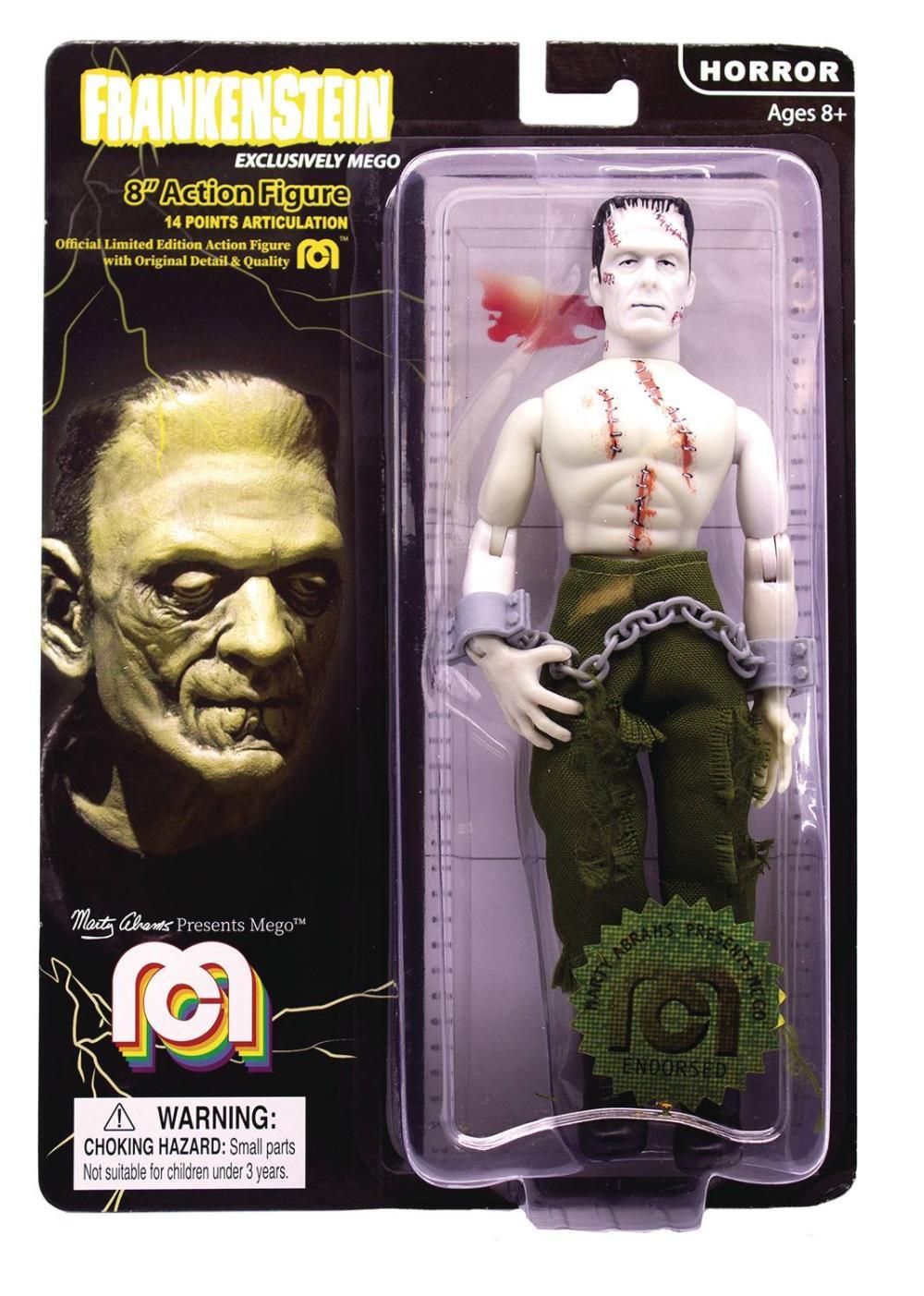MEGO HORROR FRANKENSTEIN SHIRTLESS RIPPED 8-IN RETRO UNIVERSAL MONSTERS AF