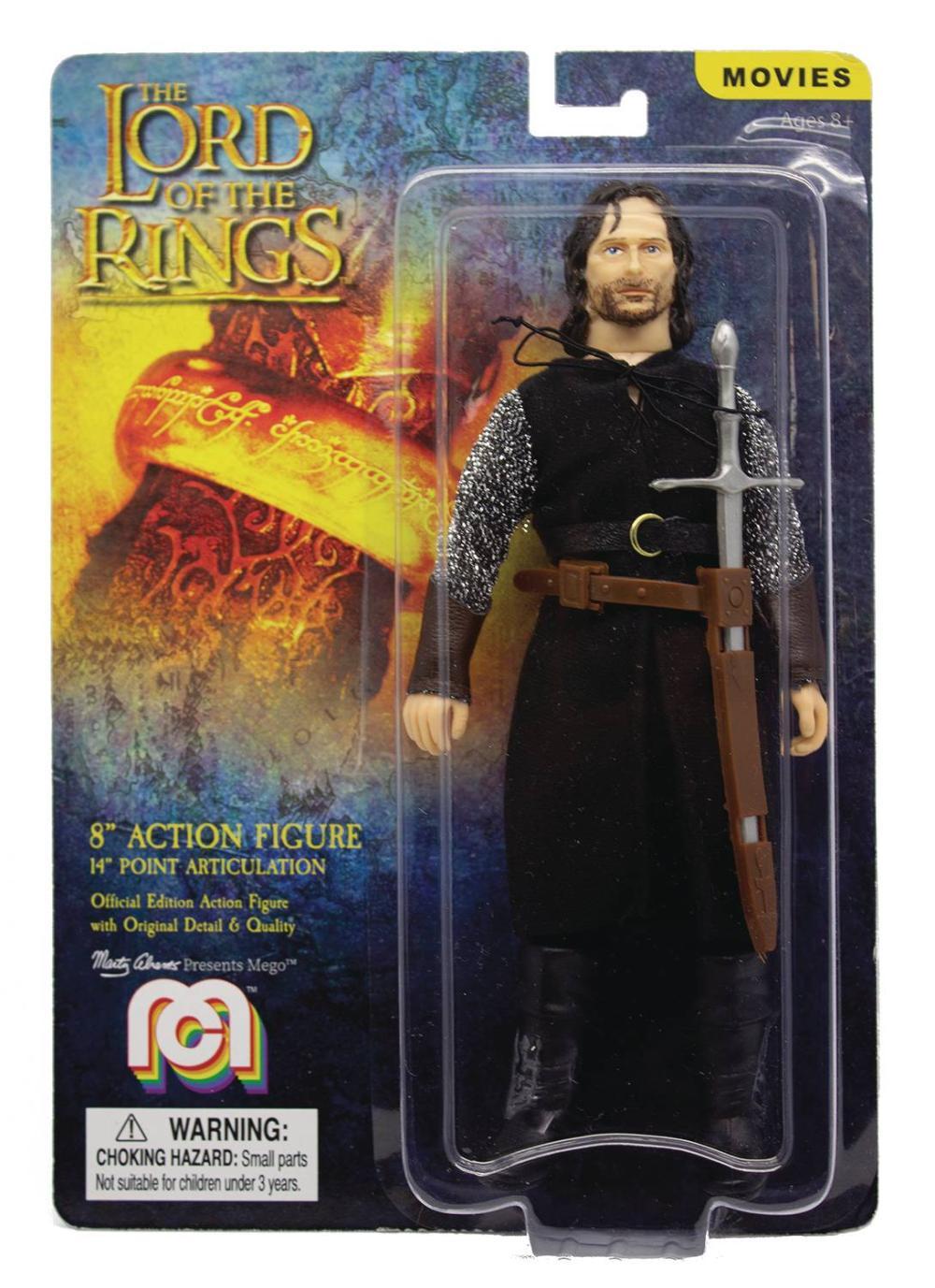 MEGO MOVIES LOTR ARAGORN 8-IN RETRO AF