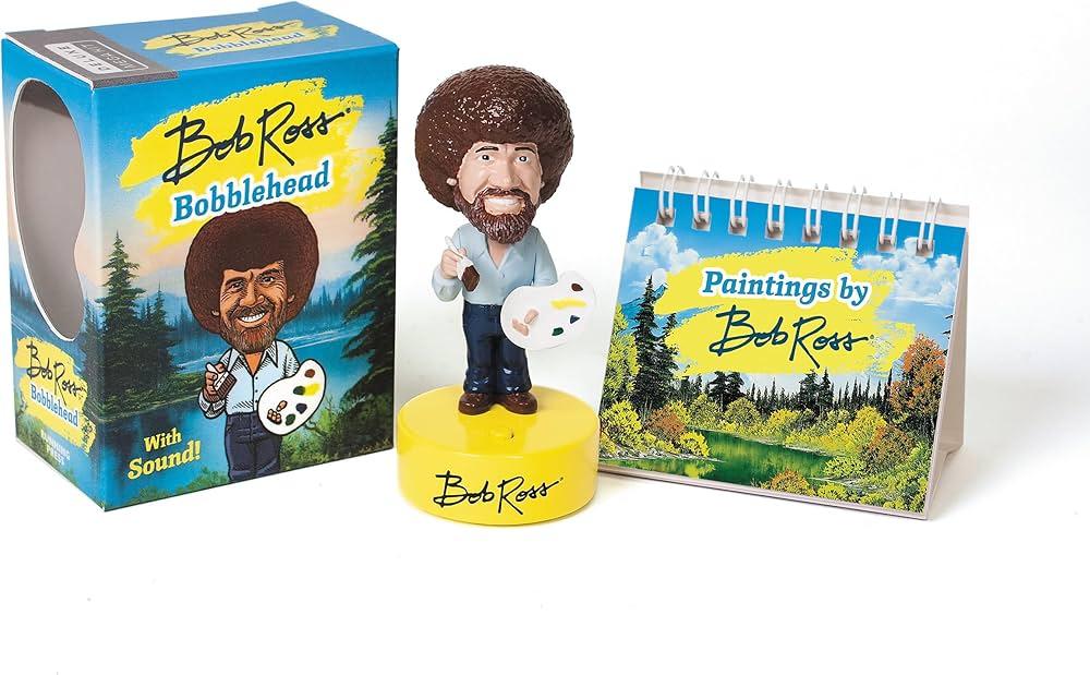 BOOK KIT BOB ROSS BOBBLEHEAD WITH SOUND