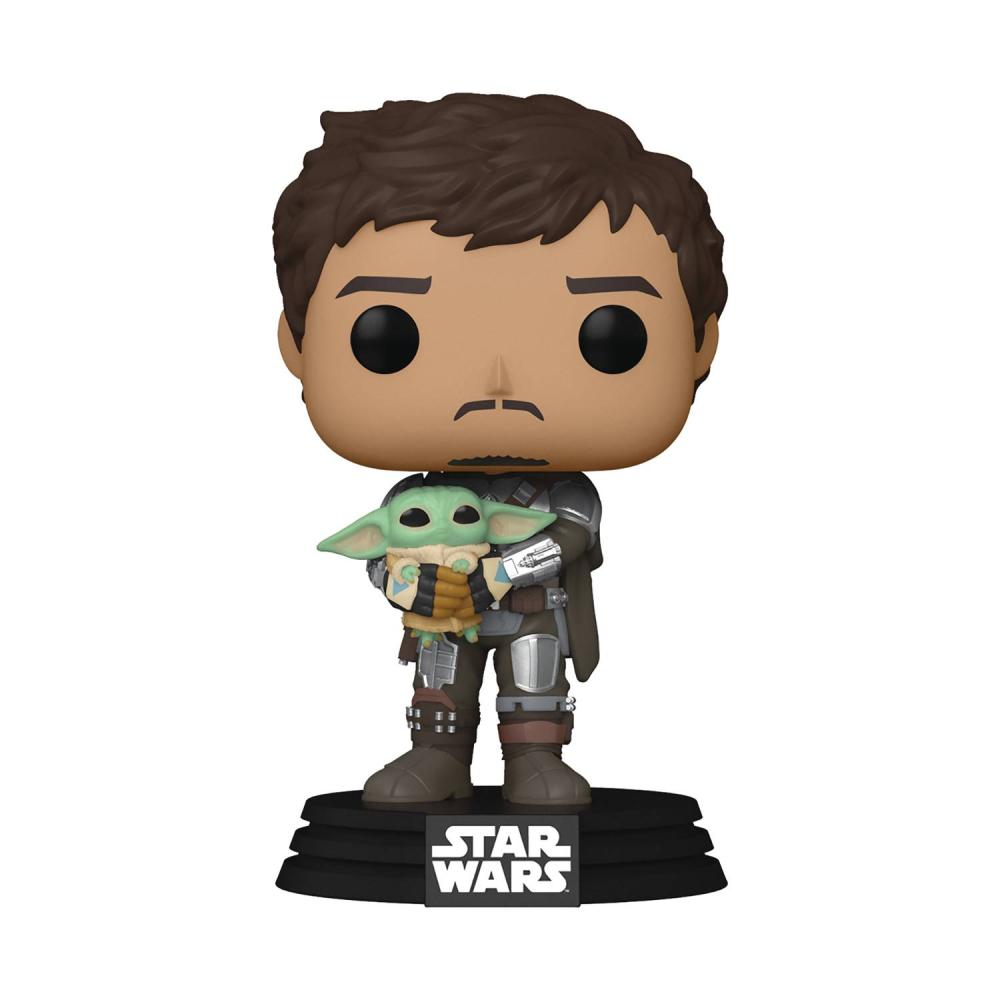 POP SW MANDALORIAN MANDO WITH GROGU VIN FIG