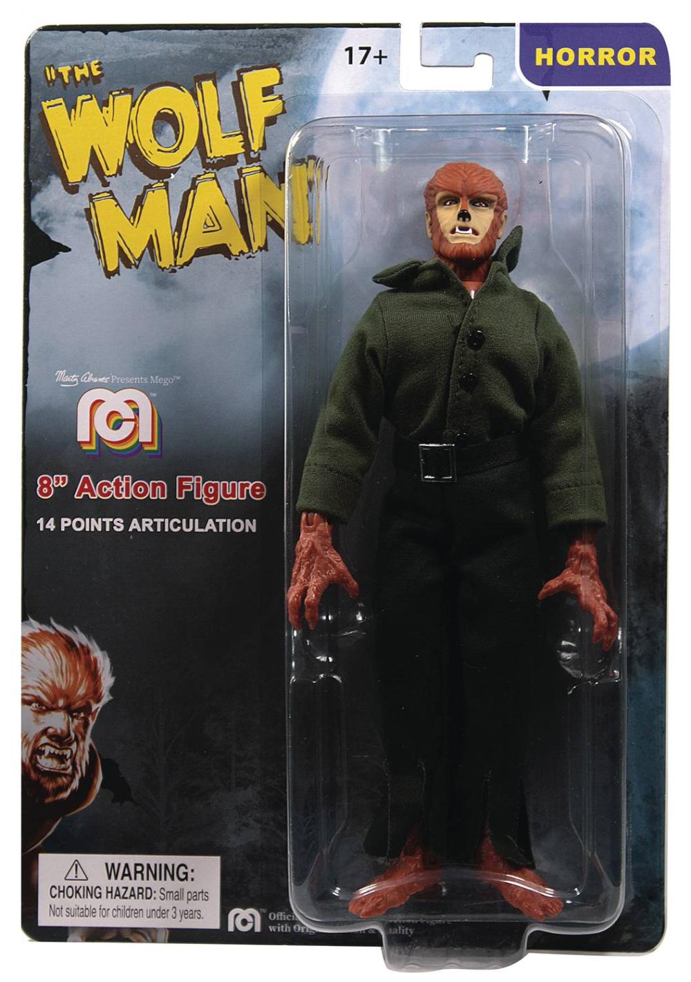 MEGO HORROR WOLFMAN 8IN AF