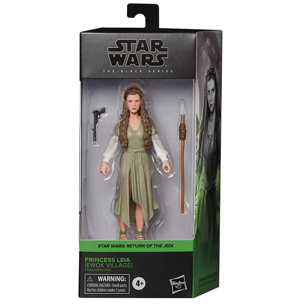 SW BLACK 6 INCH LEIA ORGANA EWOK VILLAGE ROTJ AF