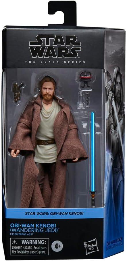 SW BLACK 6 INCH OBI WAN KENOBI WANDERING JEDI OWK AF