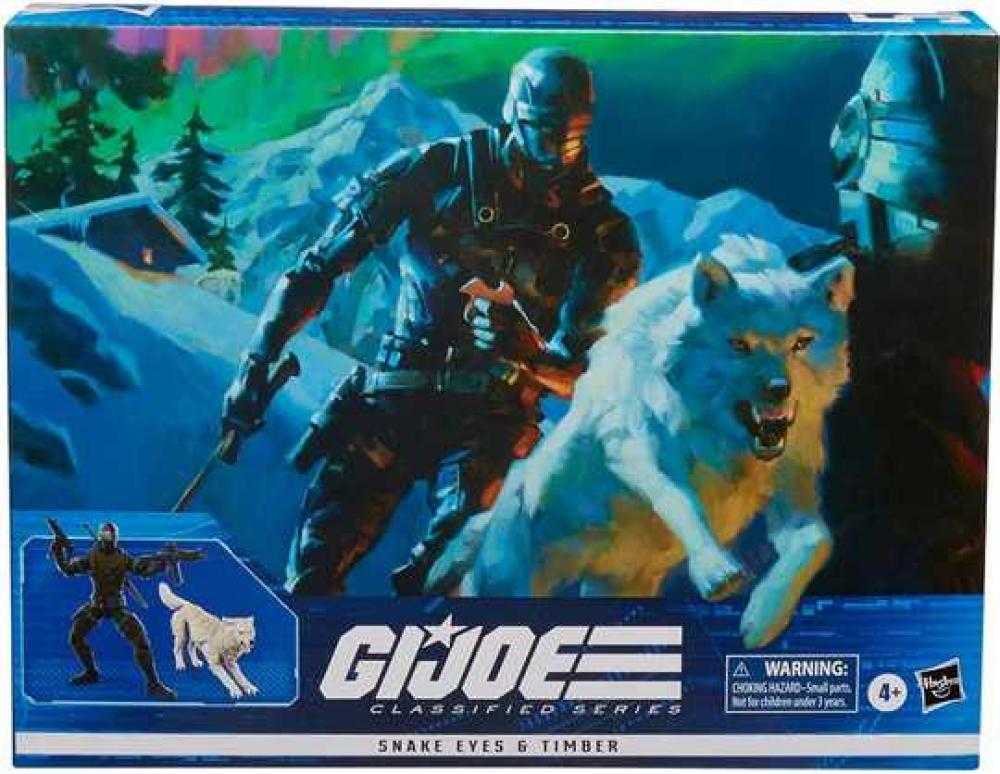 GI JOE CLASSIFIED LARGE SNAKE-EYES TIMBER V2 6IN AF