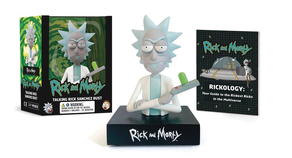 BOOK KIT RICK AND MORTY TALKING RICK SANCHEZ BUST