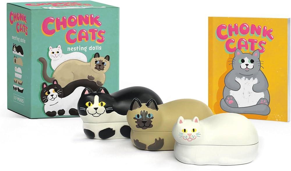 BOOK KIT CHONK CATS NESTING DOLLS