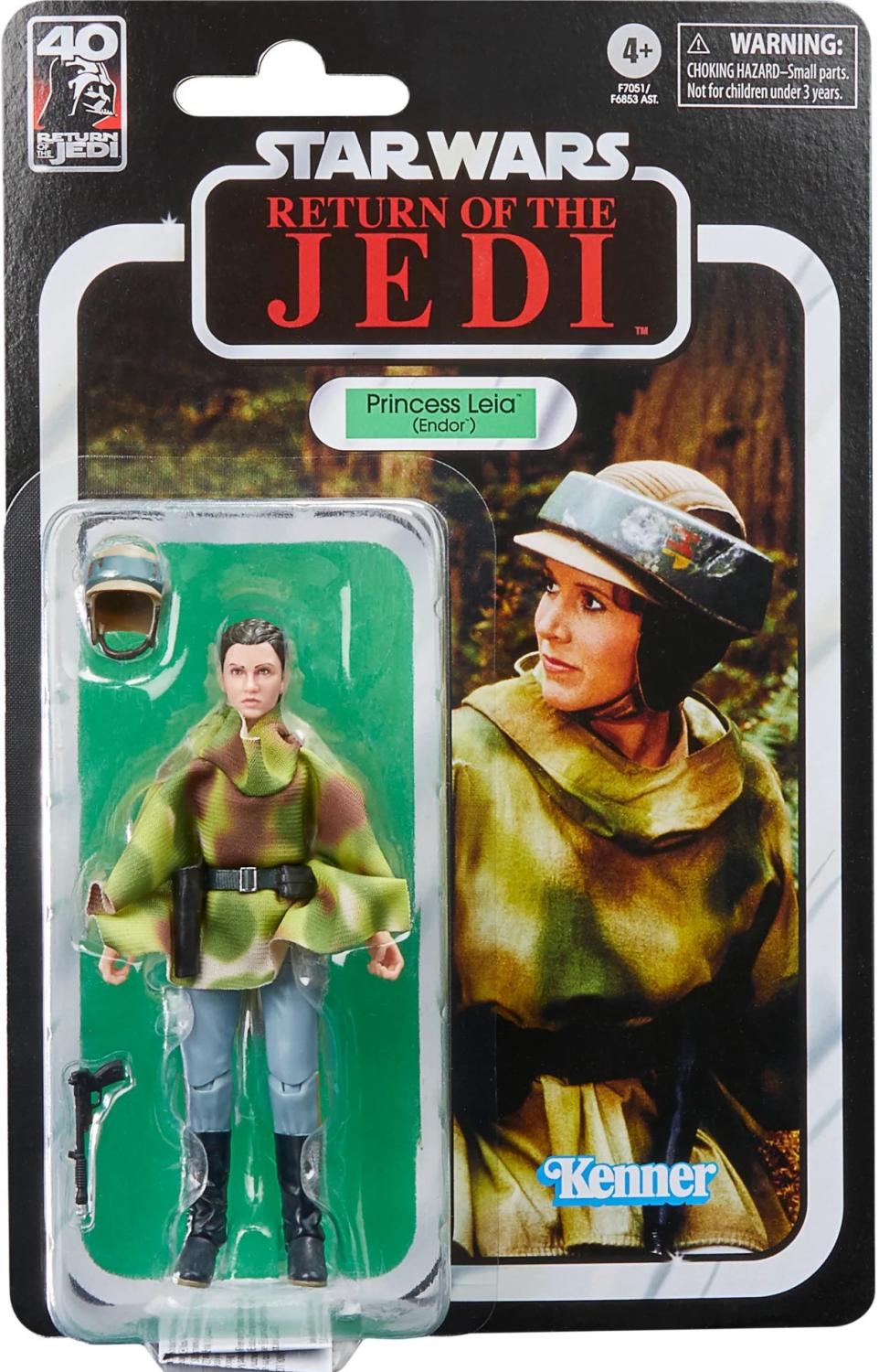 SW ANNIVERSARY PRINCESS LEIA ENDOR - ROTJ BLACK 6 INCH AF