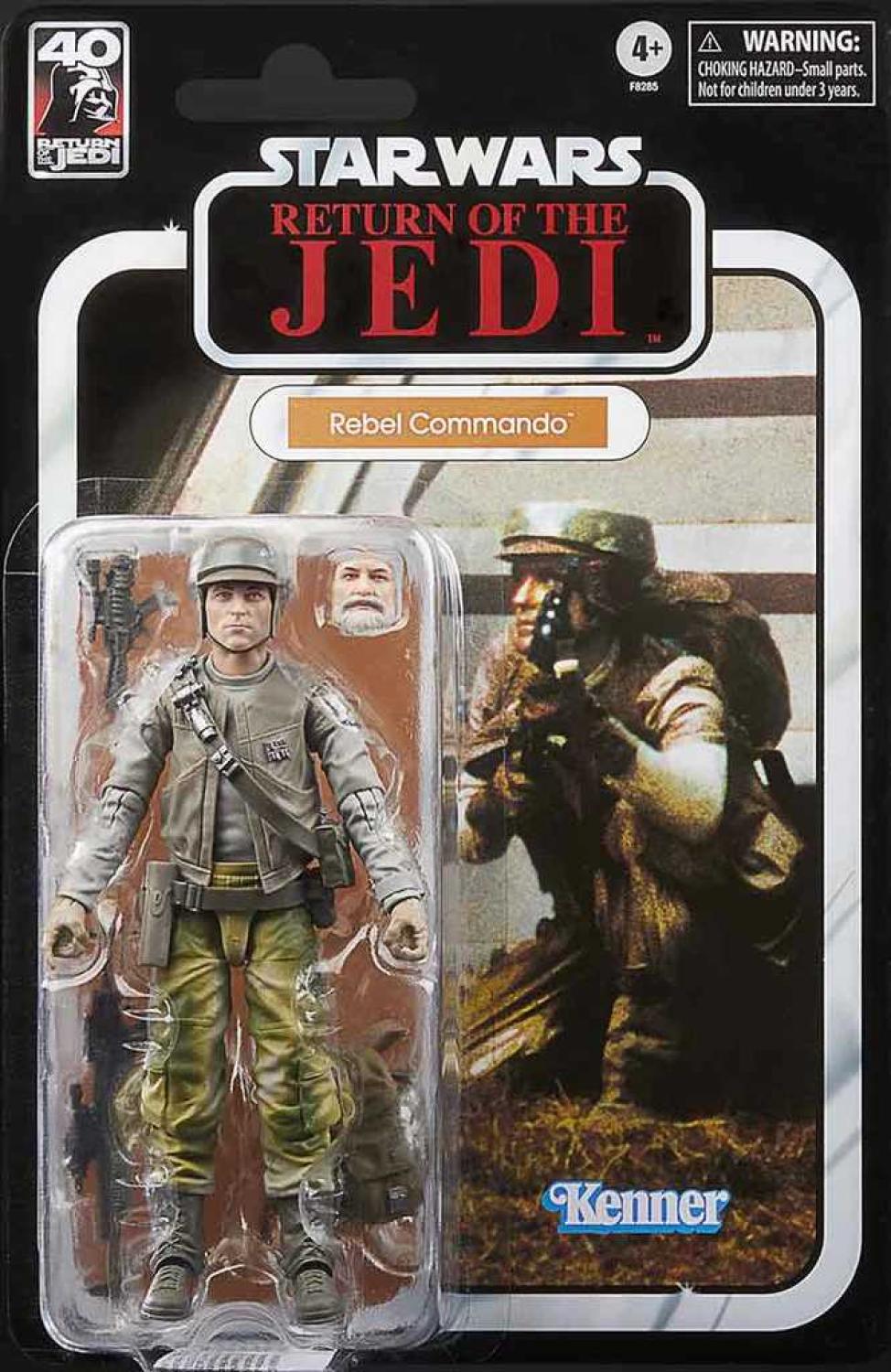 SW ANNIVERSARY REBEL COMMANDO - ROTJ BLACK 6 INCH AF