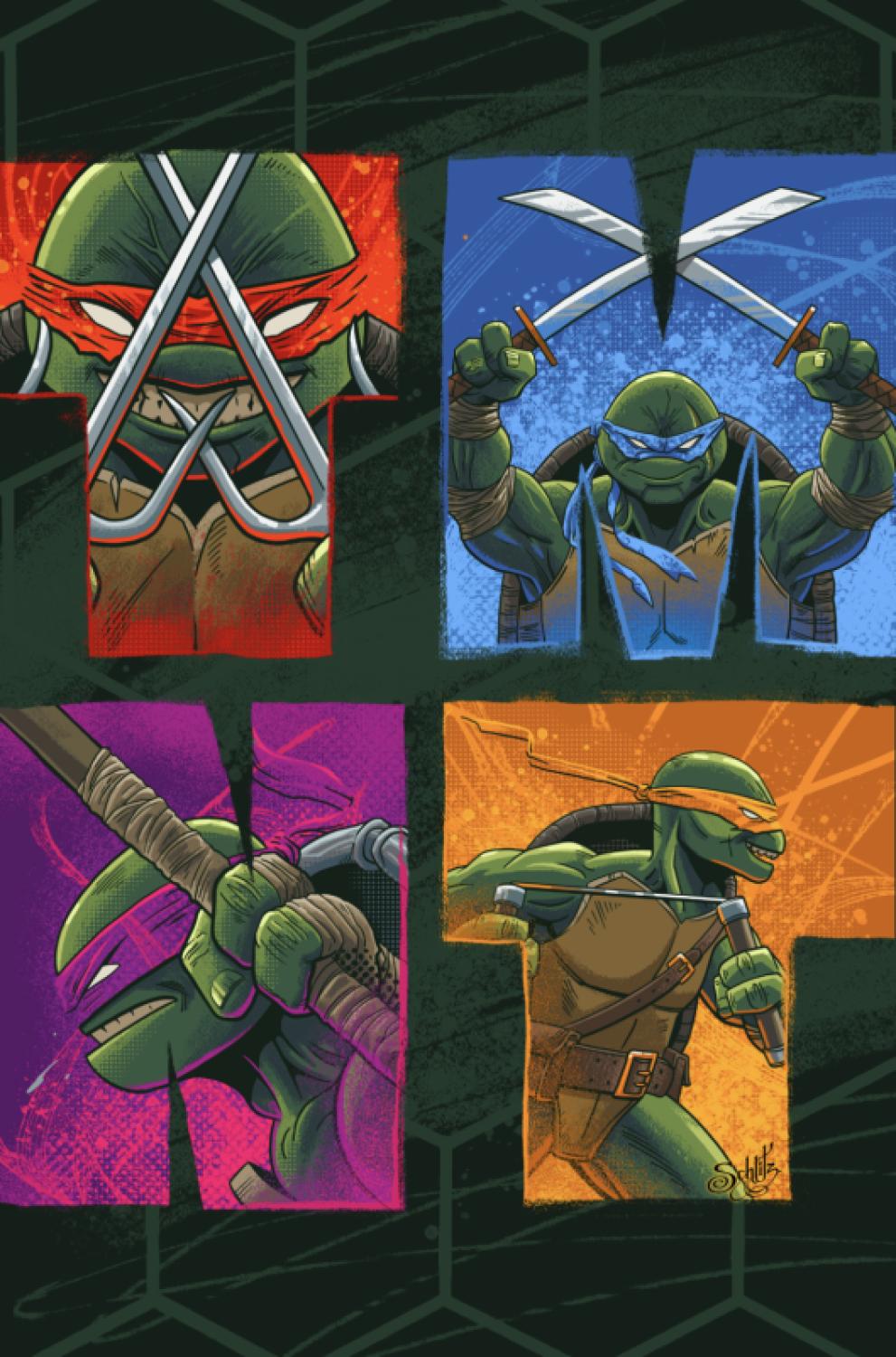 TEENAGE MUTANT NINJA TURTLES 2024 #1 DANNY SCHLITZ EC EXCLUSIVE - EMERALD CITY COMICS - TMNT