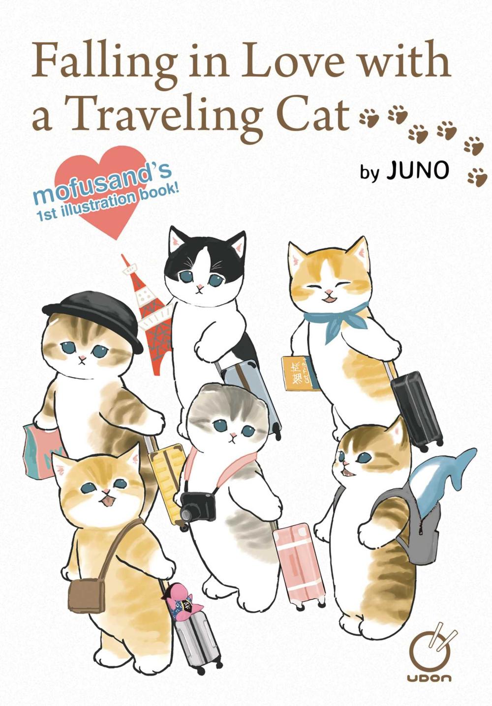 FALLING IN LOVE WITH A TRAVELING CAT GN - MOFUSANDS 1ST ILLUSTRATION BOOK