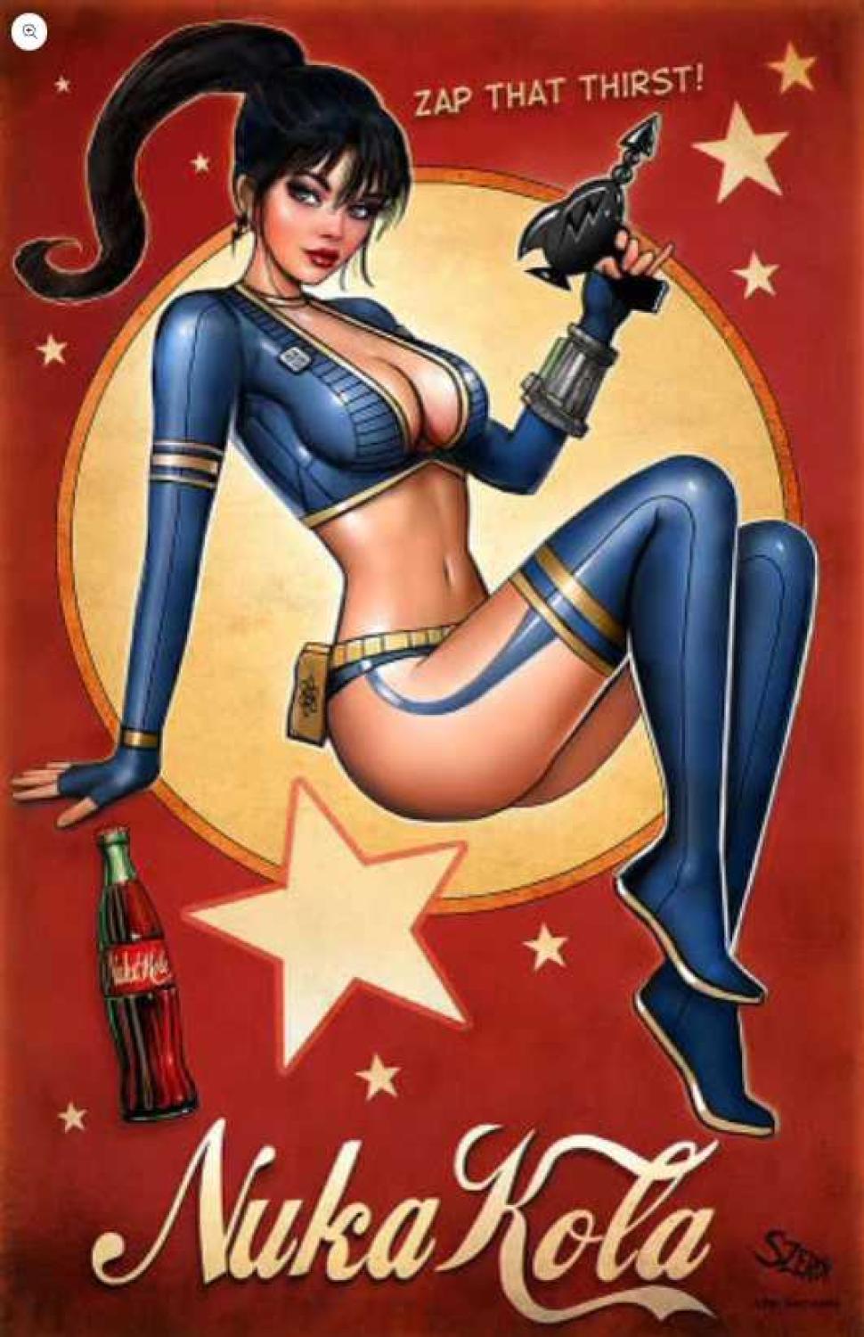 FALLOUT NUKA KOLA GIRL ZIRTY GILRZ #4 REGULAR - SIGNED BY NATHAN SZERDY - CONSIGNMENT