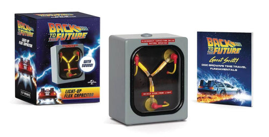 BOOK KIT BACK TO THE FUTURE LIGHT UP FLUX CAPACITOR W SOUND