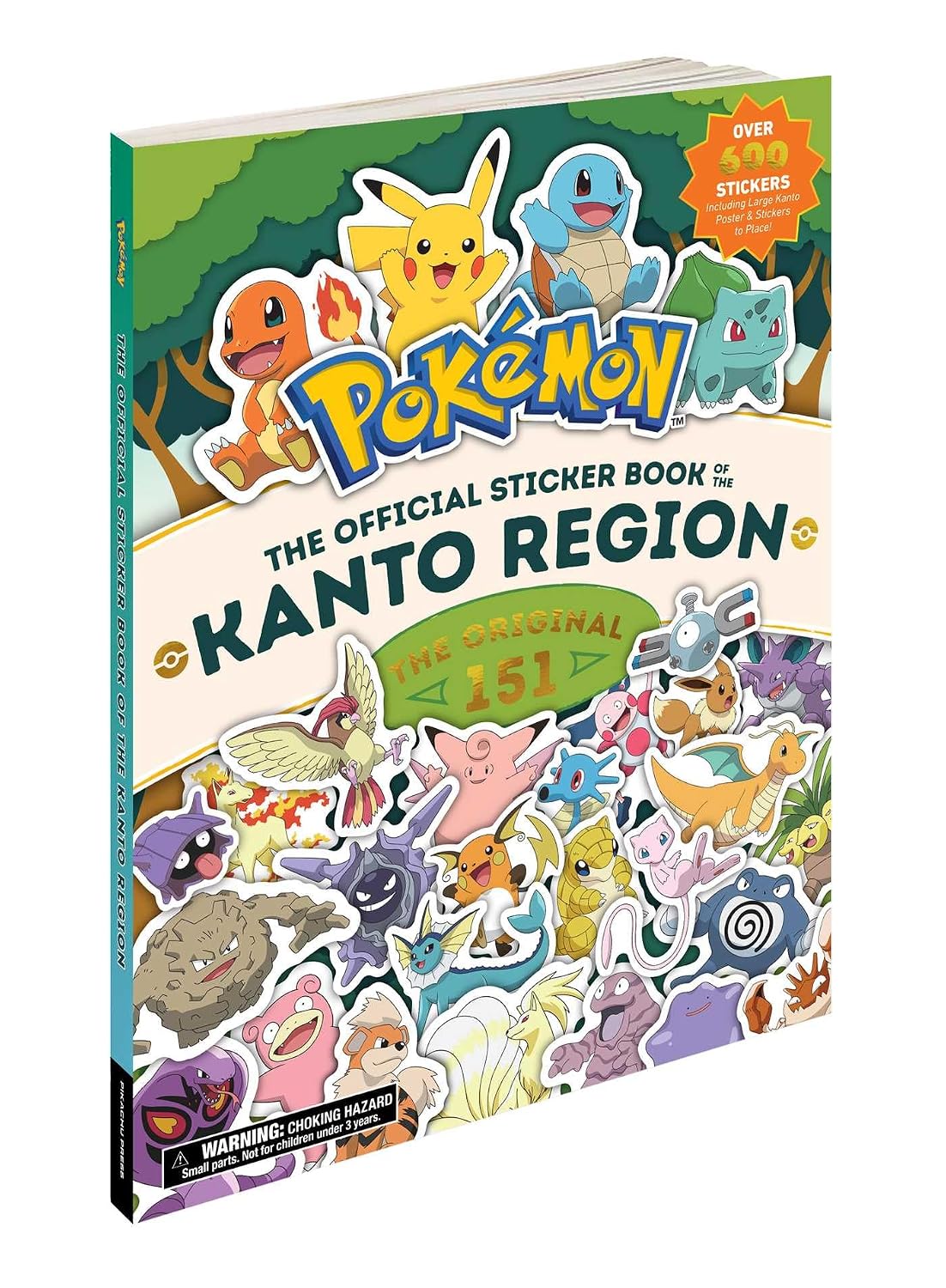 POKEMON THE OFFICIAL STICKER BOOK OF THE KANTO REGION