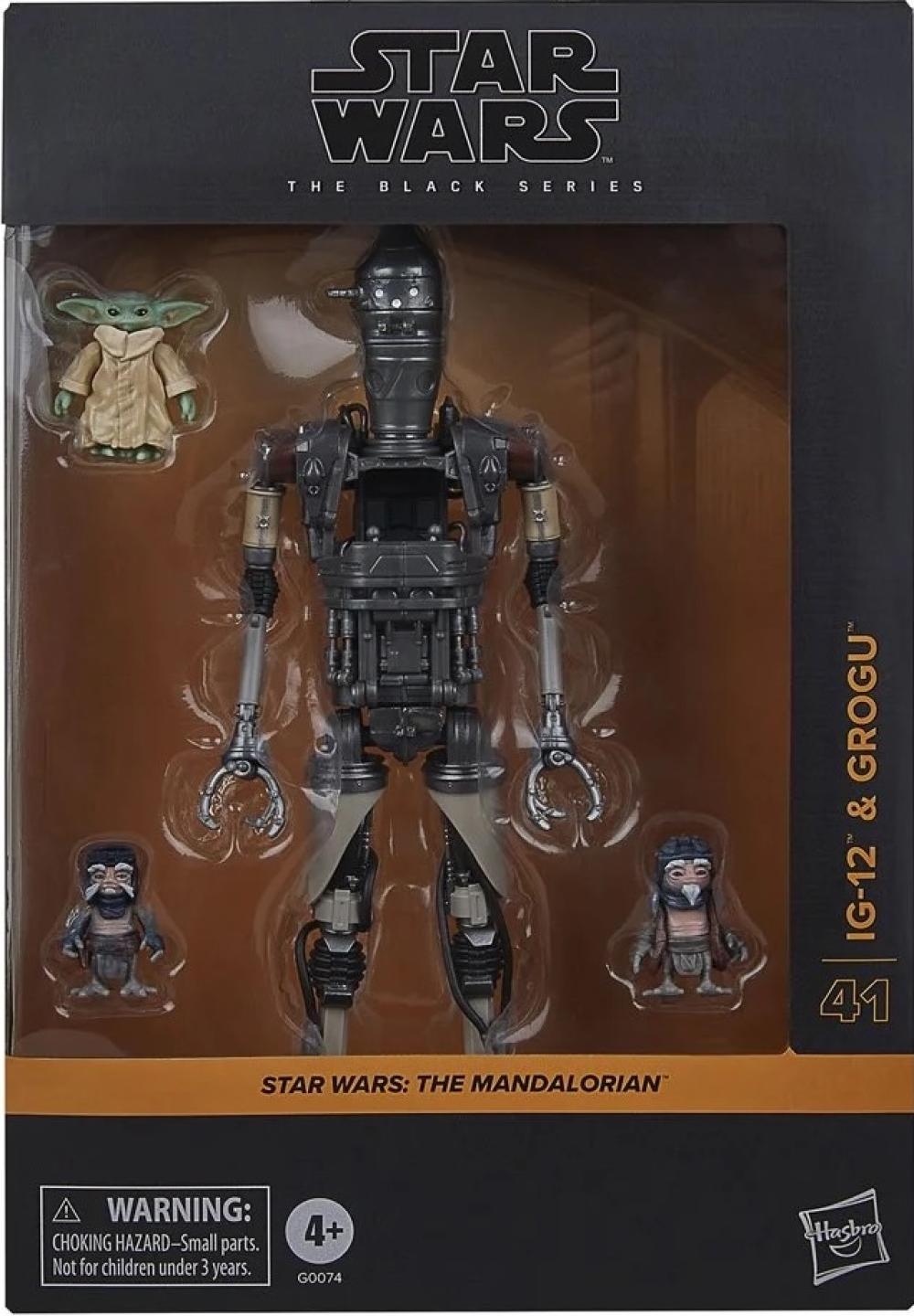 STAR WARS BLACK SERIES SW 6 INCH DLX IG-12 AND GROGU AF