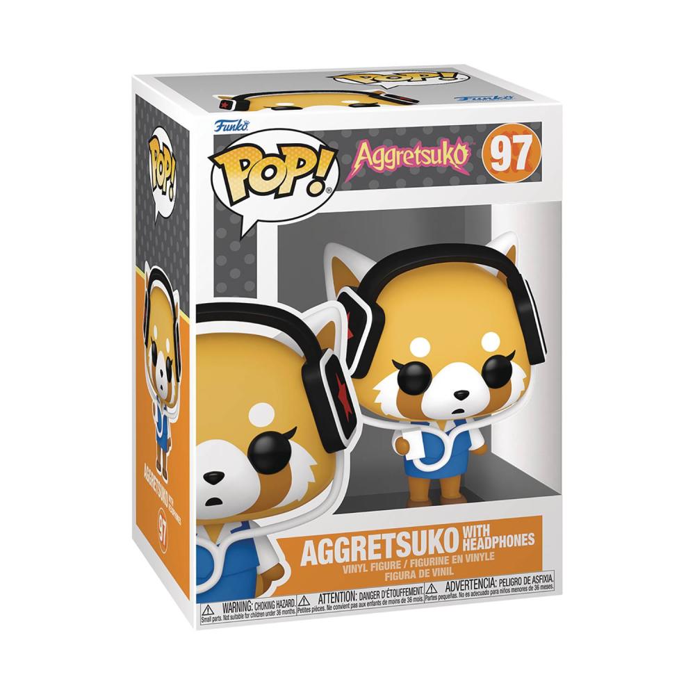 POP MISC SANRIO HELLO KITTY AGGRETSUKO W HEADPHONES VIN FIG