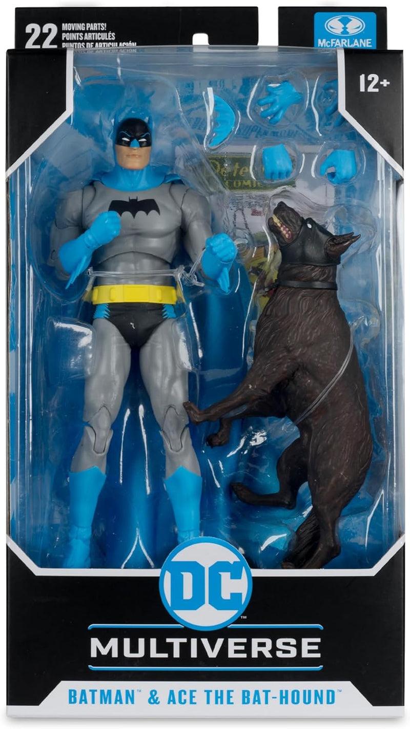 DC MULTIVERSE BATMAN & ACE THE BAT HOUND SILVER AGE MCFARLANE AF