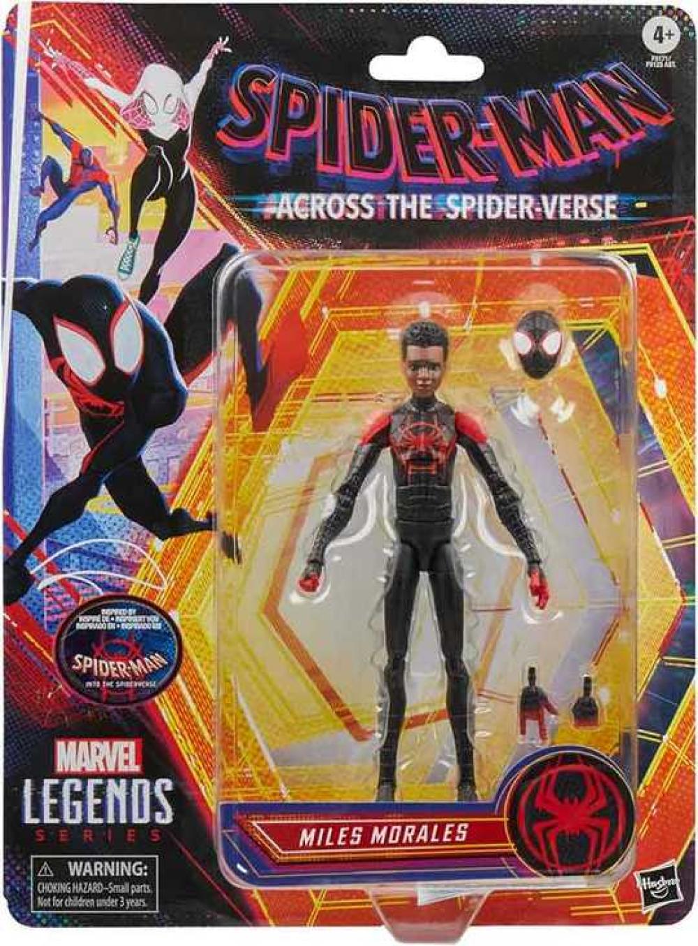 MARVEL LEGENDS RETRO NEW MILES MORALES UNMASKED ATSV AF