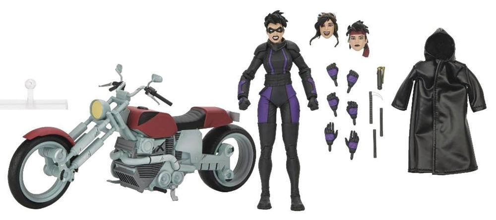 TMNT THE LAST RONIN CASEY MARIE WITH MOTORCYCLE 7IN AF