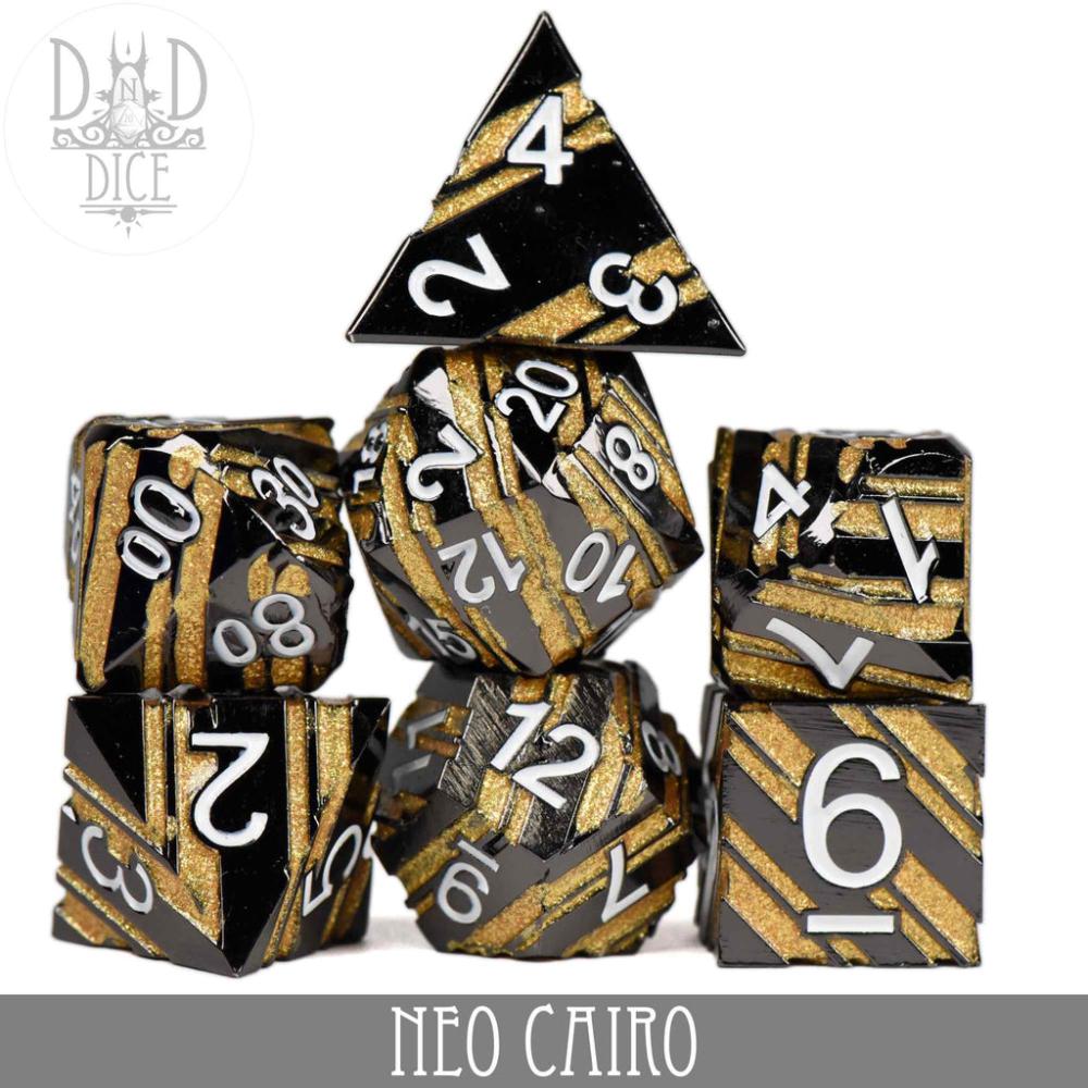DNDDICE: Neo Cairo Metal 7 Dice Set