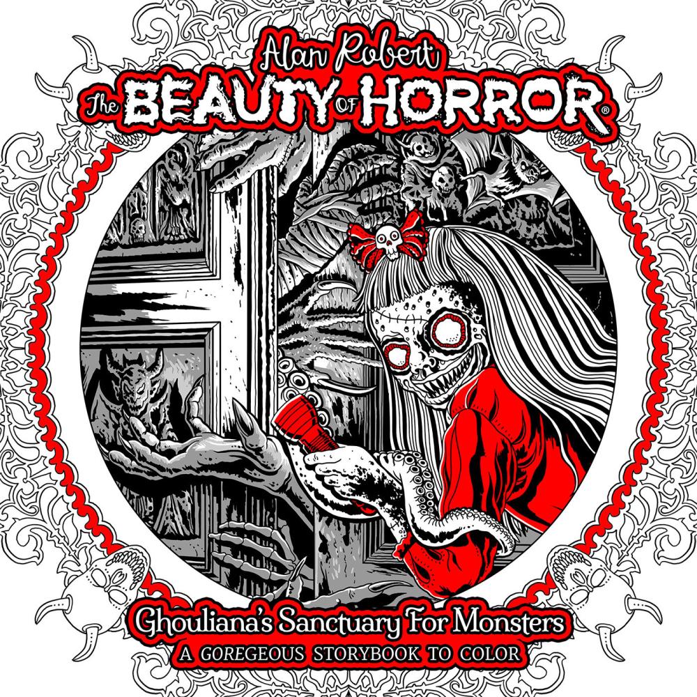 BEAUTY OF HORROR GHOULIANAS SANCTUARY COLORING BOOK SC