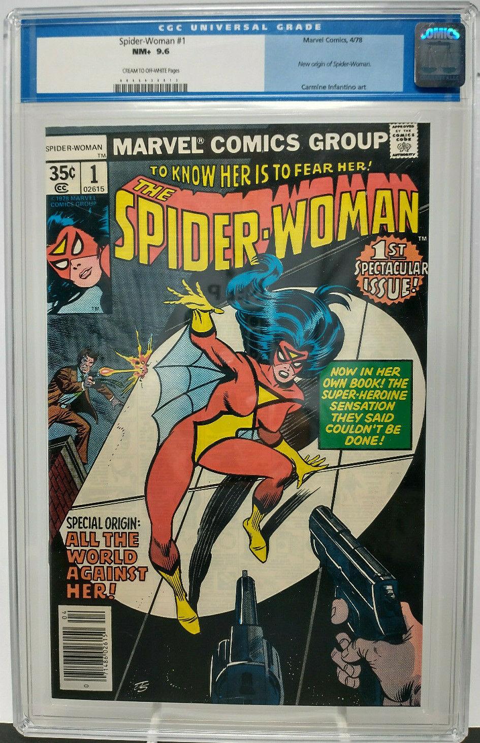 SPIDER-WOMAN #1 - CGC 9.6 NM - MARVEL 1978 - 1ST SPIDER WOMAN TITLE AND ORIGIN